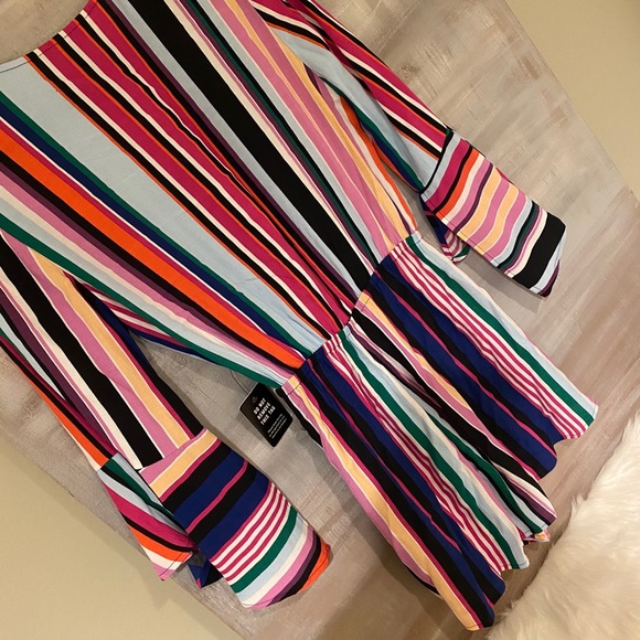 Express Multicolor Striped Romper - Picture 3 of 10